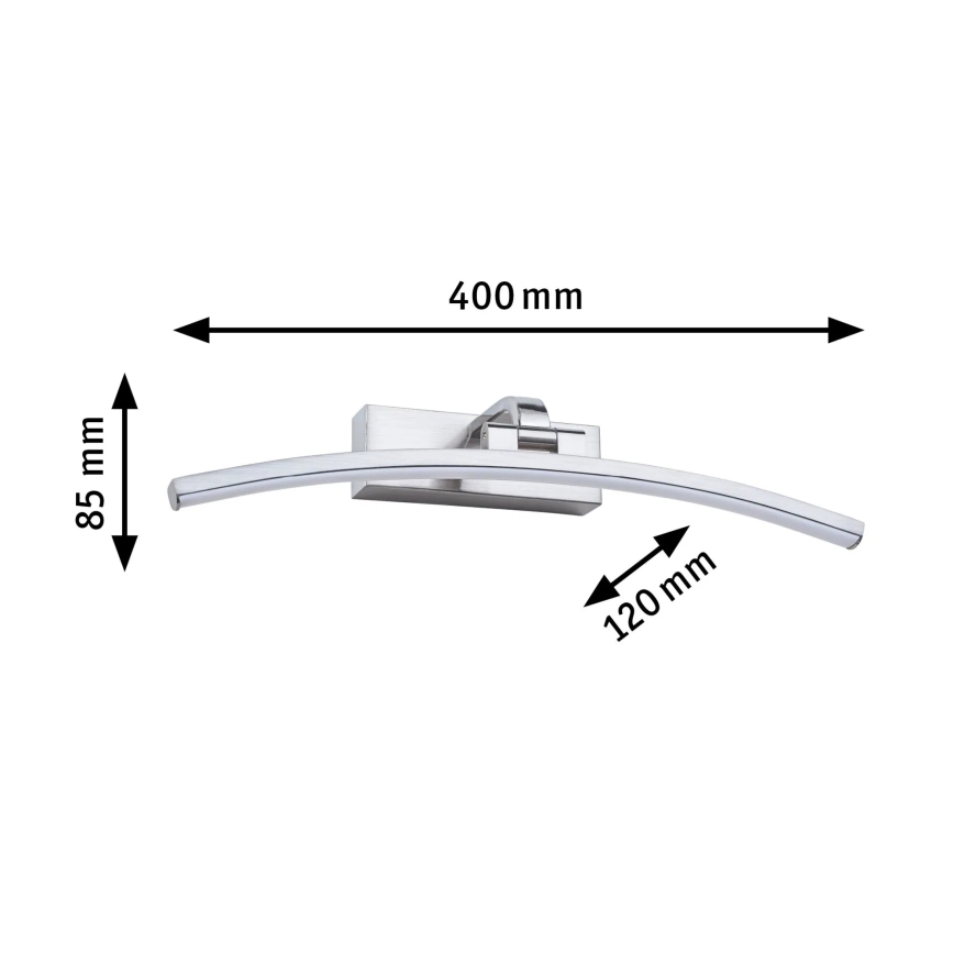 Paulmann 95557 - LED/8,5W Svetlo za slike BENTO 230V 40 cm mat hrom
