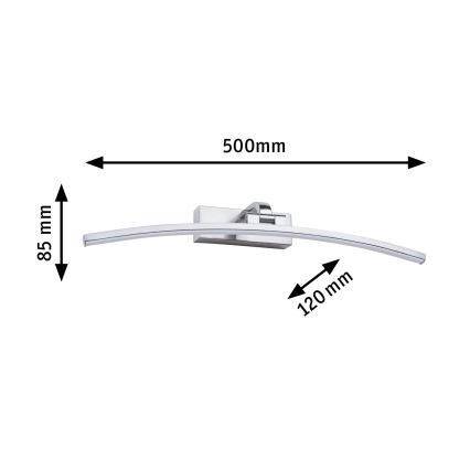 Paulmann 95558 - LED/10W Svetlo za slike BENTO 230V 50 cm matni hrom