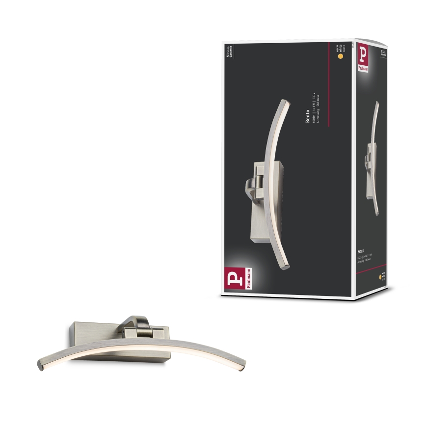 Paulmann 95559 - LED/6W lampa za slike BENTO 230V 30 cm mesing