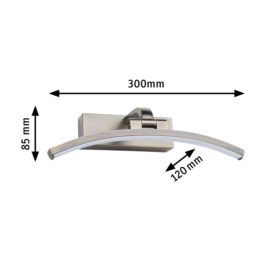 Paulmann 95559 - LED/6W lampa za slike BENTO 230V 30 cm mesing