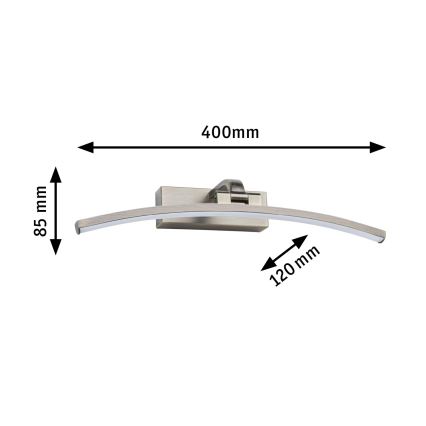 Paulmann 95560 - LED/8,5W svetlo za slike BENTO, 230 V, 40 cm, mesing