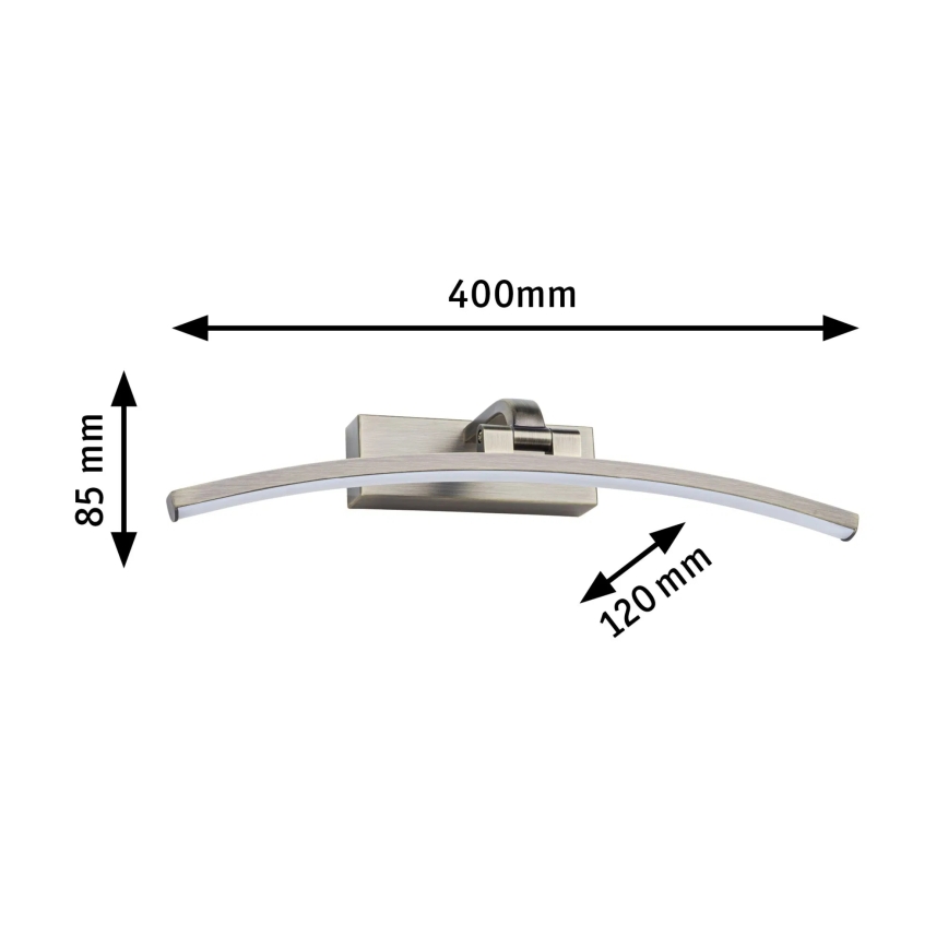 Paulmann 95560 - LED/8,5W svetlo za slike BENTO, 230 V, 40 cm, mesing