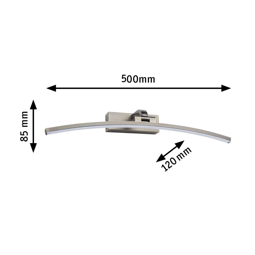 Paulmann 95561 - LED 10W osvetljenje za slike BENTO, 230V, 50 cm, mesing