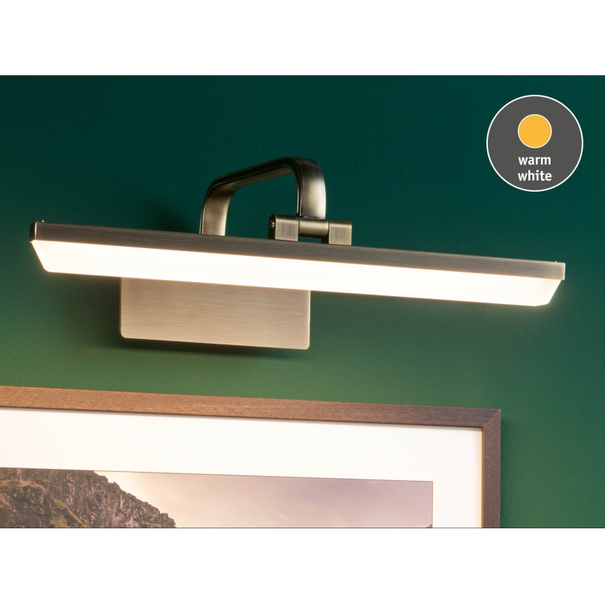 Paulmann 95569 - LED/9,5W Svetlo za slike RENAN 230V 40 cm mesing