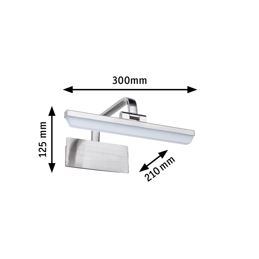 Paulmann 95571 - LED/6W Svetlo za slike RENAN 230V 30 cm mat hrom