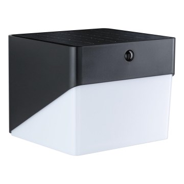 Paulmann 95746 - LED/2,3W IP44 Solarno zidno svetlo sa senzorom EILEEN 3,7/230V 4000 mAh crna