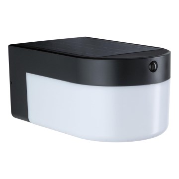 Paulmann 95747 - LED/2,3W IP44 Solarno zidno svetlo sa senzorom CALYNE 3,7/230V 4000 mAh crna