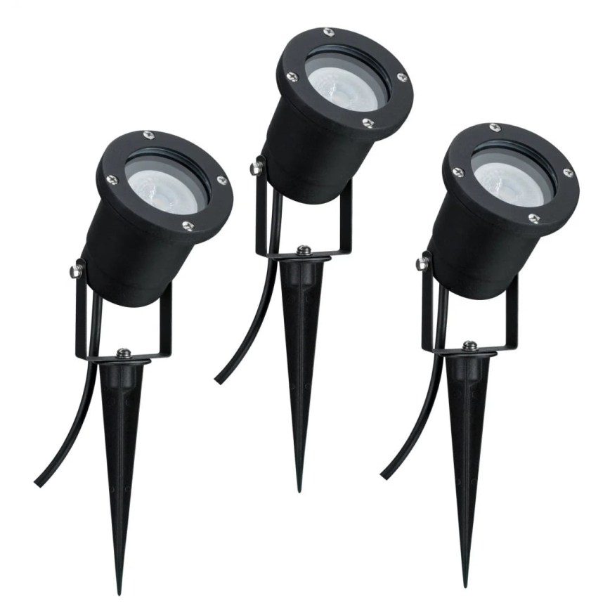 Paulmann 98897 - KOMPLET 3xLED GU10/3,5W IP65 Spoljašnja svetiljka 230V