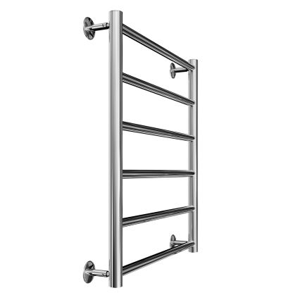Peškirni radijator za kupatilo INOX FLAT 122W/230V 57x43 cm nerđajući čelik/sjajni hrom