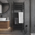 Peškirni radijator za kupatilo sa termostatom LARGO 256W 120x50 cm crna desna