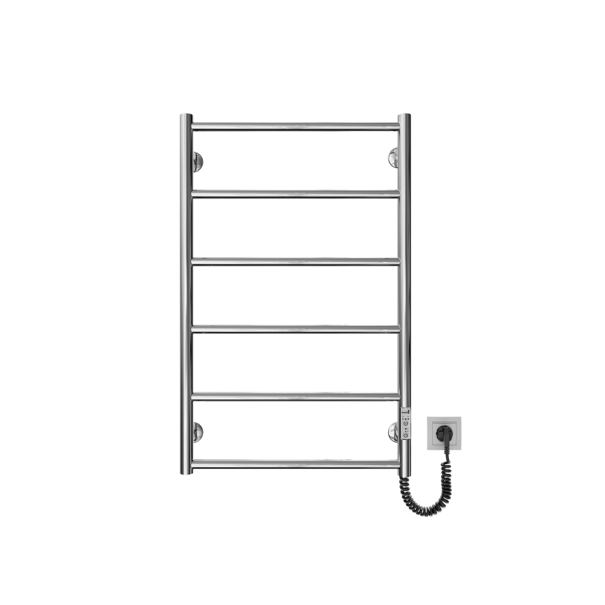 Kupatilski merdevinski radijator CLASSIC 110W/230V 81x52 cm nerđajući čelik/sjajni hrom desna