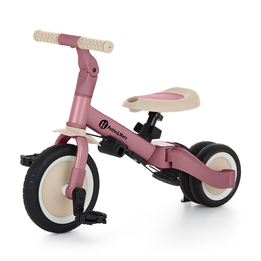 PETITE&MARS - Dečiji tricikl 5u1 TURBO prigušiva roze