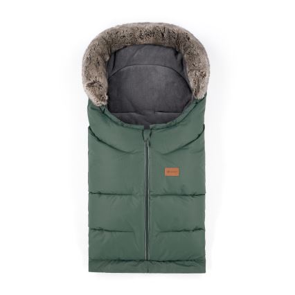 PETITE&MARS - SET Dečiji fusak 4u1 ARCTIC + rukavice za kolica FURRY Veritable Khaki