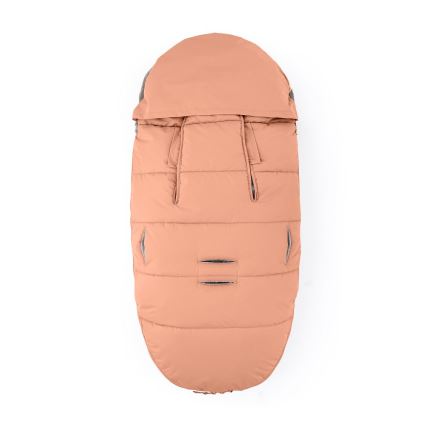 PETITE&MARS - SET Dečiji fusak 4u1 COMFY + rukavice za kolica FURRY Pastelna breskva