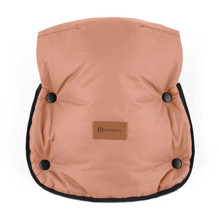 PETITE&MARS - SET Dečiji fusak 4u1 COMFY + rukavice za kolica FURRY Pastelna breskva