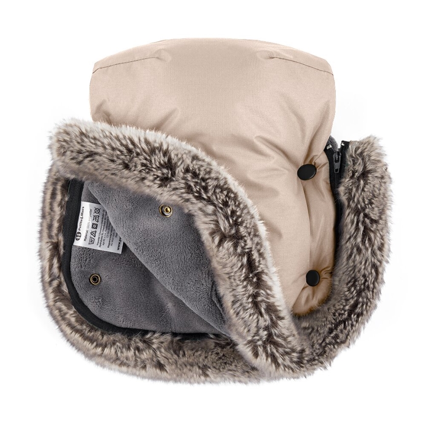 PETITE&MARS - Navlake za ruke za kolica FURRY Rose Petal