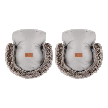 PETITE&MARS - Rukavice za kolica FURRY Champagne Shower