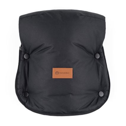 PETITE&MARS - Rukavice za kolica FURRY Forever Black