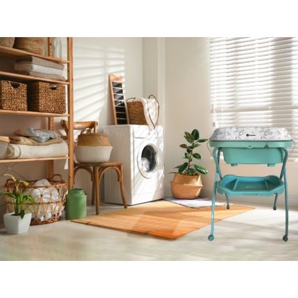 PETITE&MARS - Sto za presvlačenje sa kadicom SPA 3u1 u mint boji