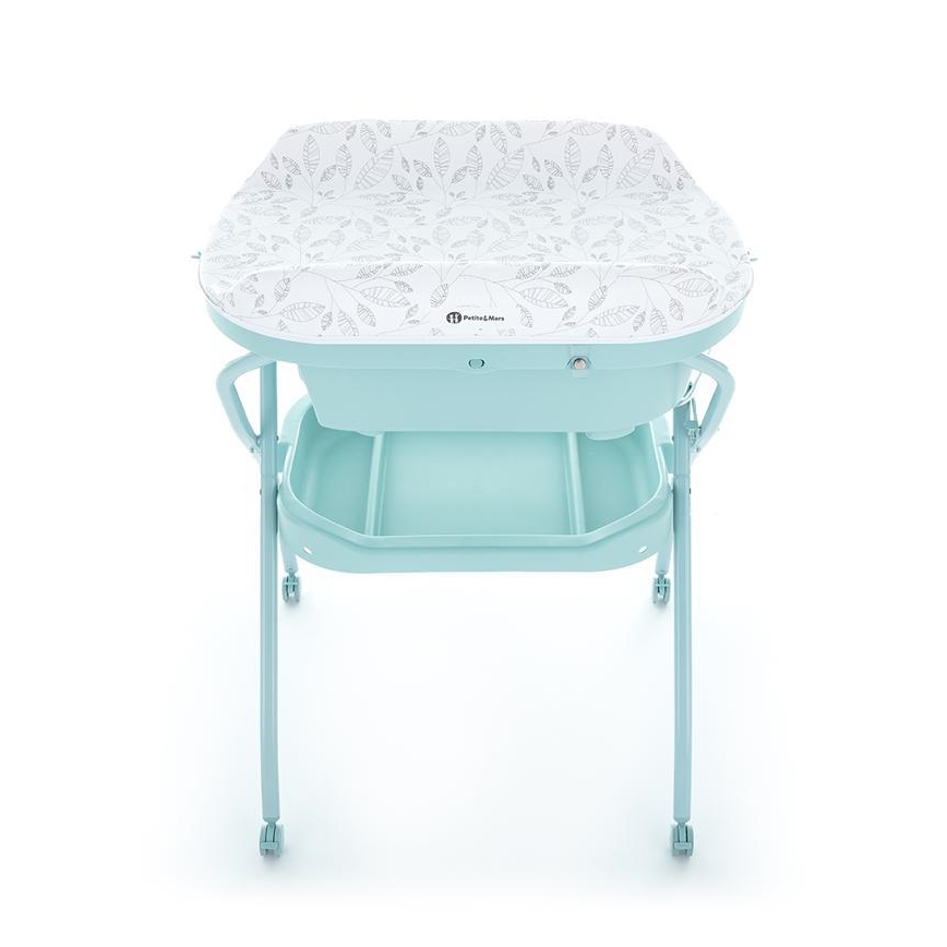 PETITE&MARS - Sto za presvlačenje sa kadicom SPA 3u1 u mint boji