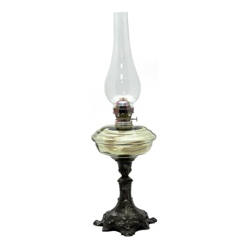 Petrolejska lampa BOHUMILA 54 cm šumskozelena