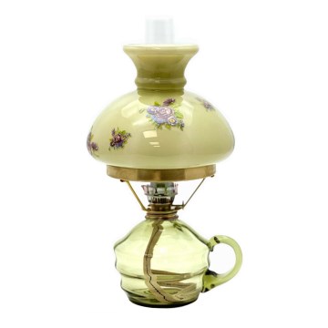 Petrolejska lampa KLÁRA 34 cm šumsko-zelena