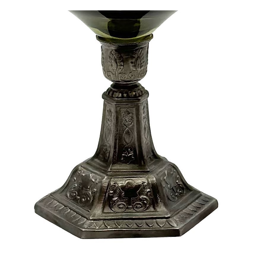 Petrolejska lampa KRASOMÍRA 42 cm, šumsko zelena