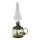Petrolejska lampa LUCIE, 35 cm, šumsko zelena, ukrašena kalajem