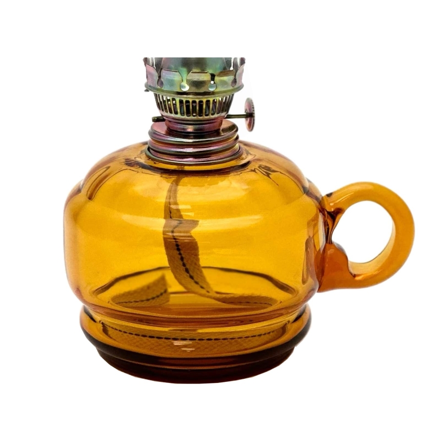 Petrolejska lampa MONIKA 34 cm jantarna