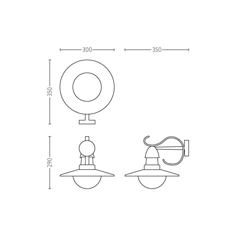 Philips 01816/30/PN - Spoljna svetiljka MYGARDEN TOPIARY 1xE27/60W/230V IP44