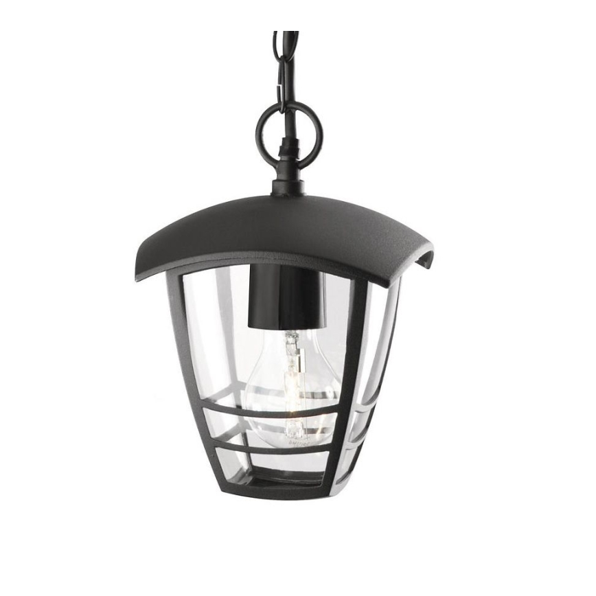 Philips - Spoljašnja viseća lampa 1xE27/60W/230V crna IP44