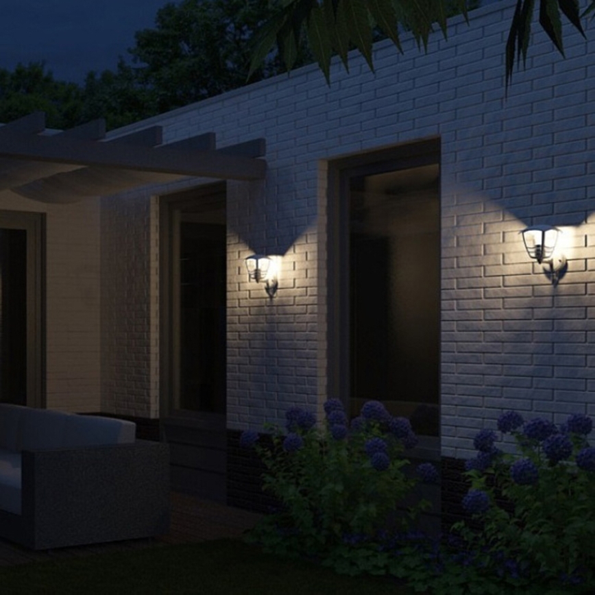 Philips - Spoljna zidna lampa sa senzorom 1xE27/60W IP44