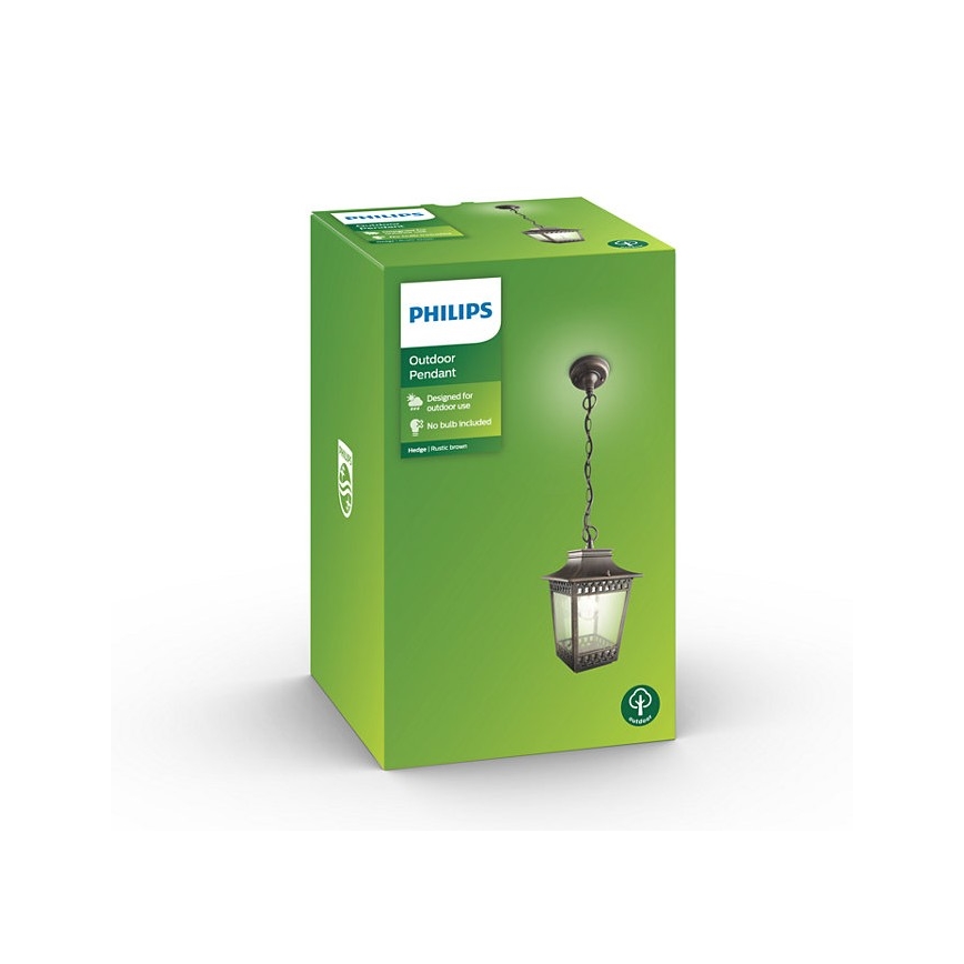 Philips 15406/86/PN - Spoljašnji luster HEDGE 1xE27/60W/230V IP44