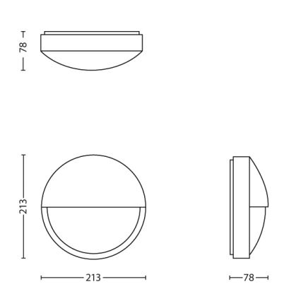 Philips - LED spoljašnje zidno svetlo LED/6W IP44