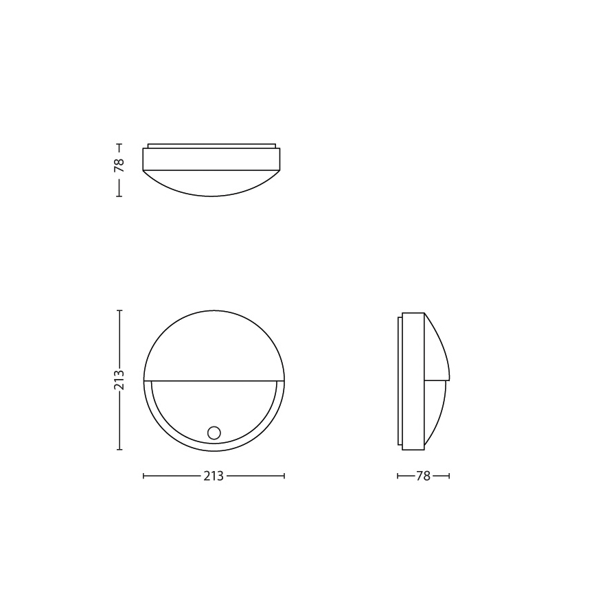 Philips - LED spoljašnje svetlo sa senzorom LED/6W IP44