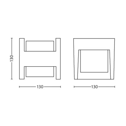 Philips - LED spoljašnje zidno svetlo LED/4,5W/230V 2700K IP44