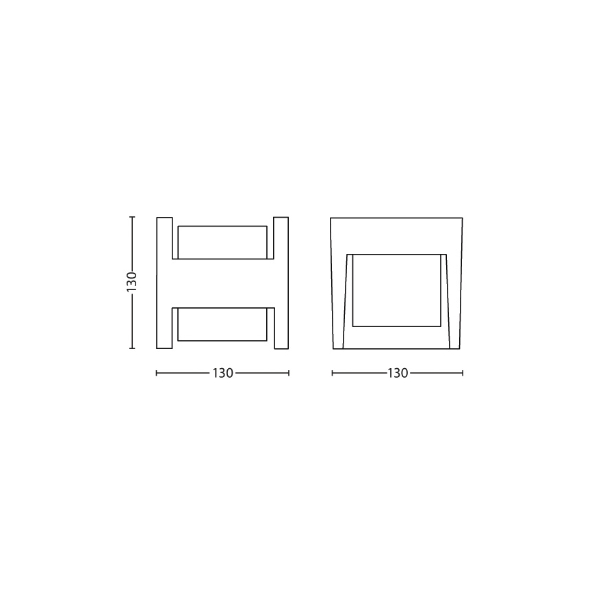 Philips - LED spoljašnje zidno svetlo LED/4,5W/230V 2700K IP44