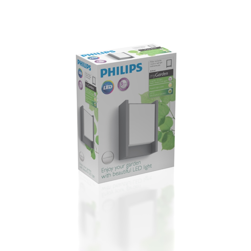 Philips - Spoljašnje LED zidno svetlo LED/6W/230V 2700K IP44