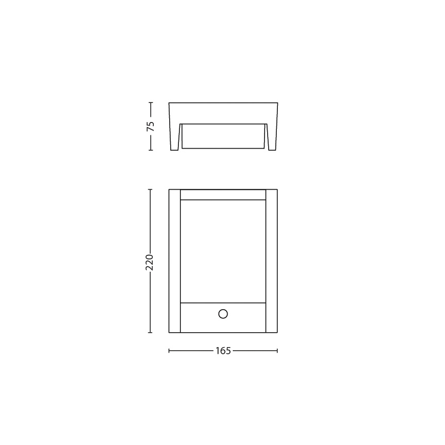 Philips - LED spoljašnje zidno svetlo sa senzorom LED/6W 2700K IP44
