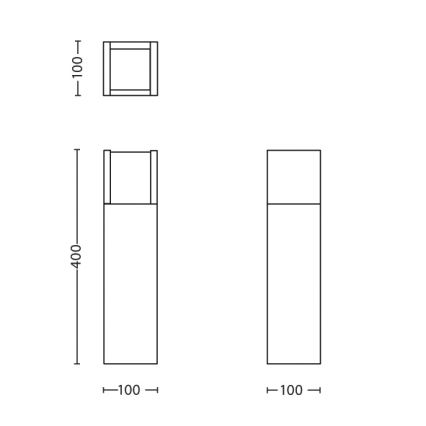 Philips - LED Spoljna svetiljka LED/6W/230V 2700K IP44