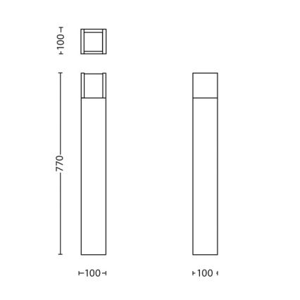 Philips - Spoljašnja LED lampa LED/6W/230V 4000K IP44