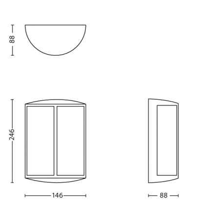 Philips - LED spoljašnja zidna svetiljka LED/6W IP44