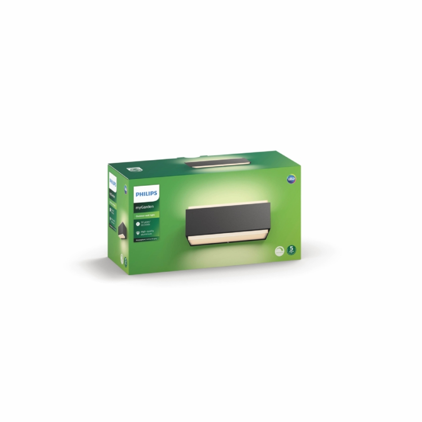 Philips - Prigušiva spoljašnja svetiljka 2xLED/4,5W IP44