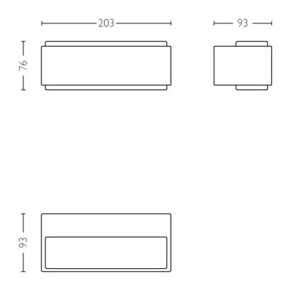 Philips - LED prigušiva spoljašnja svetiljka 2xLED/4,5W IP44
