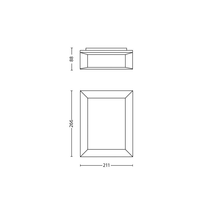 Philips - Spoljašnje zidno LED svetlo/6W/230V IP44