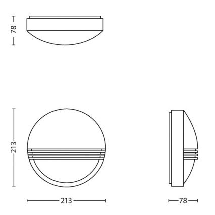 Philips - LED spoljašnje zidno svetlo LED/6W/230V IP44
