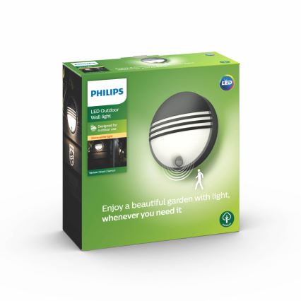 Philips - LED spoljašnje zidno svetlo sa senzorom LED/6W/230V IP44