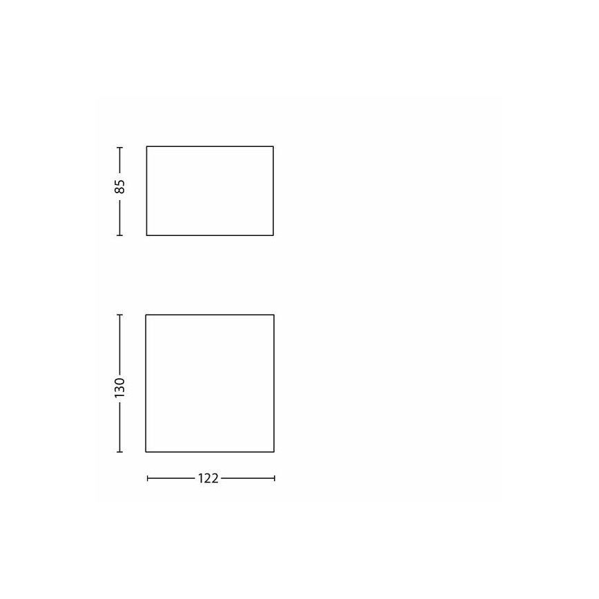 Philips - LED spoljno zidno svetlo LED/3W/230V IP44