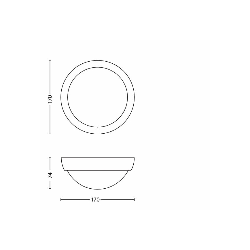 Philips - LED spoljna svetiljka, 3,5 W, IP44