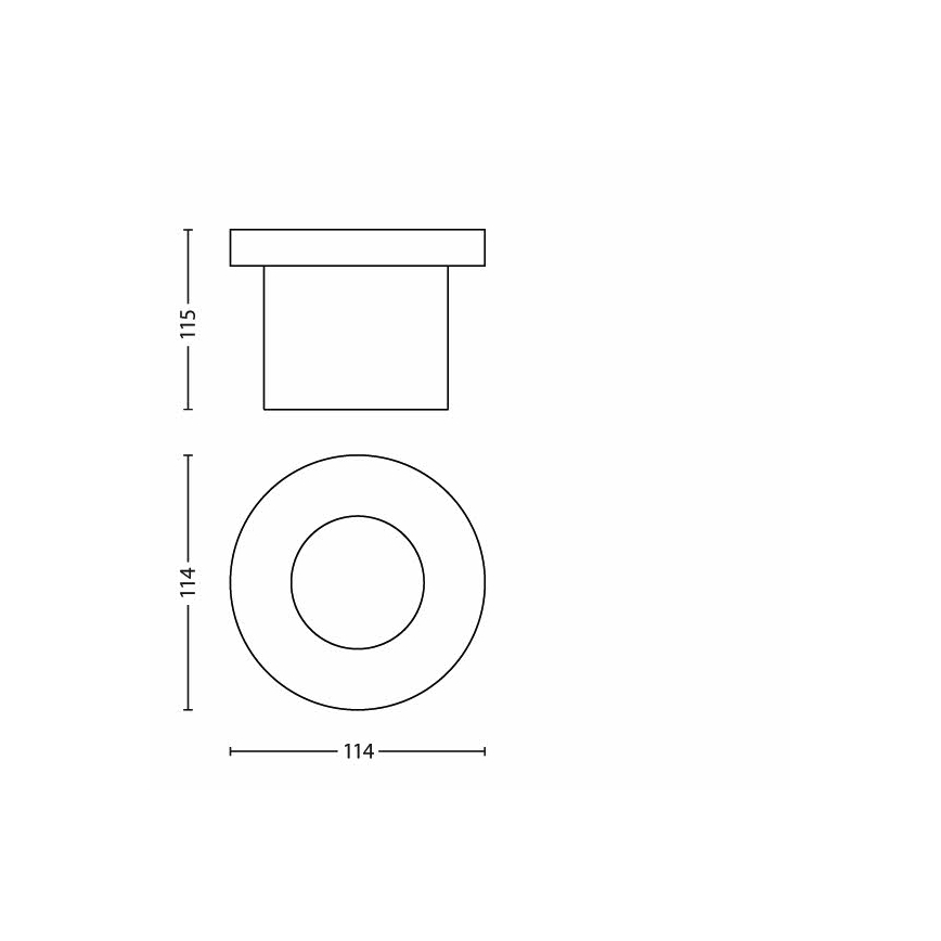 Philips - LED spoljno ugradno svetlo za prilaz LED/3W/230V